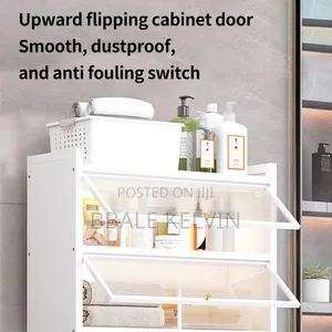 Over the Washing Machine Storage Cabinet 2 Tier