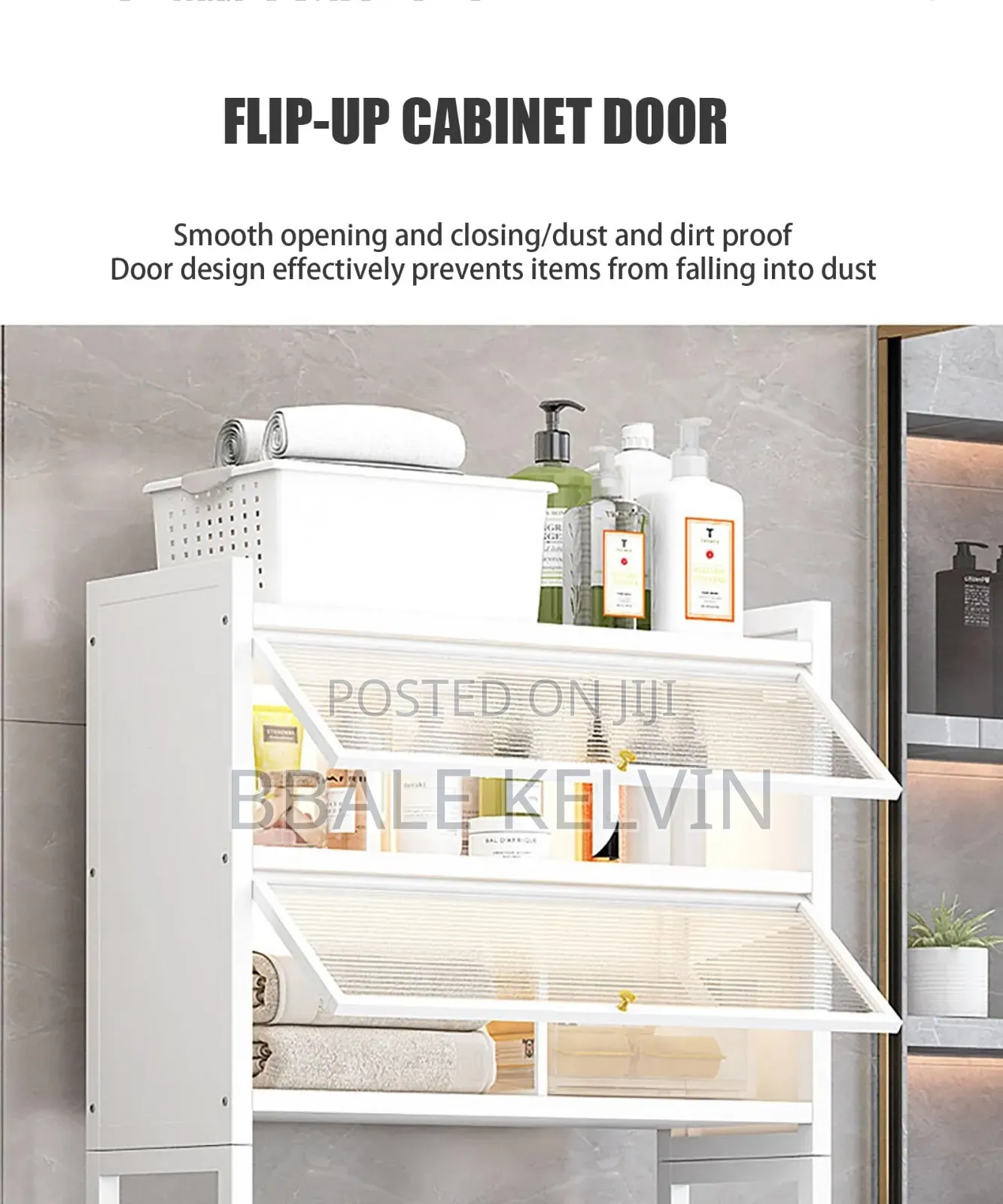 Over the Washing Machine Storage Cabinet 2 Tier