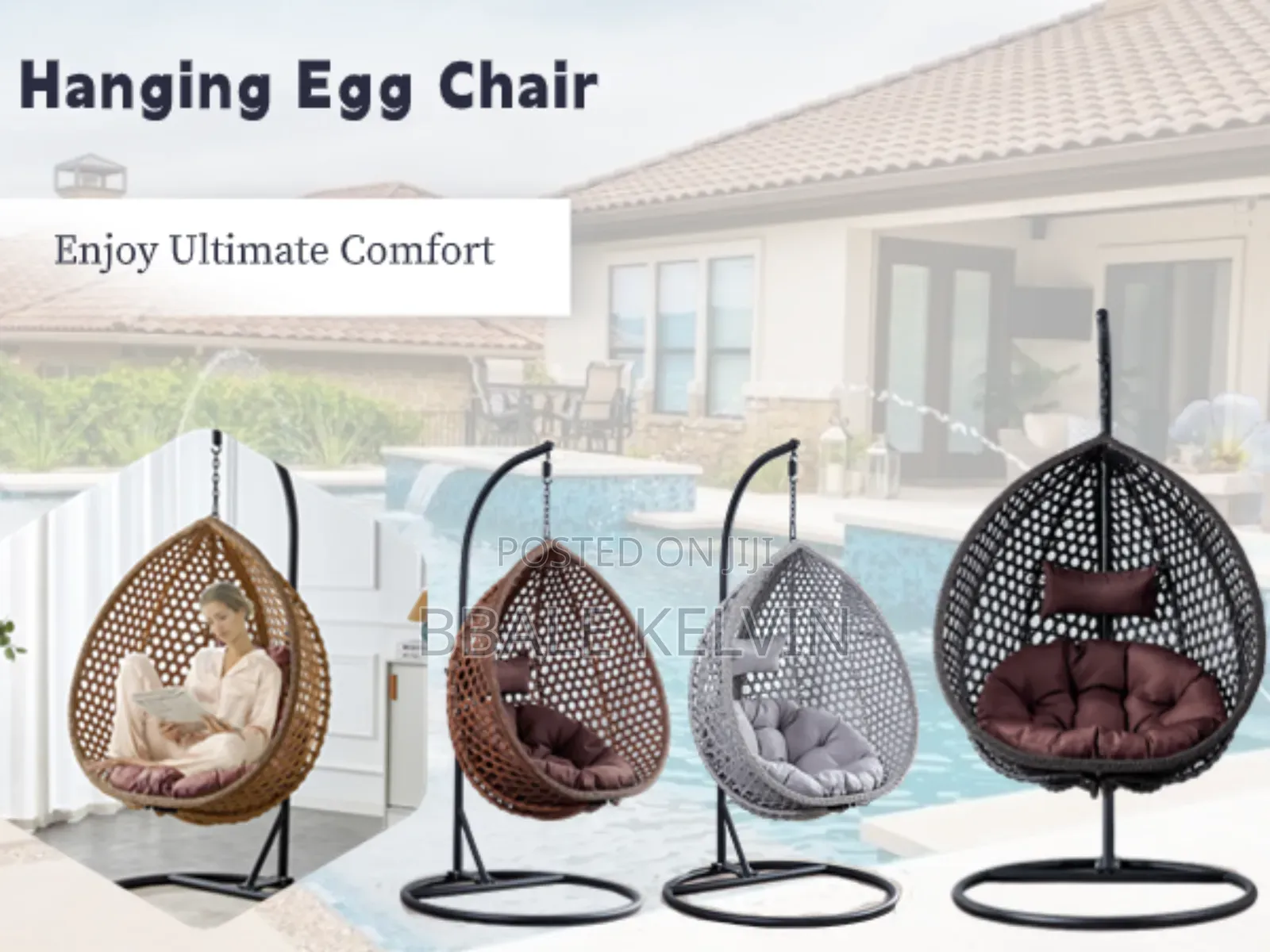Hanging Egg Swing Chair With Stand