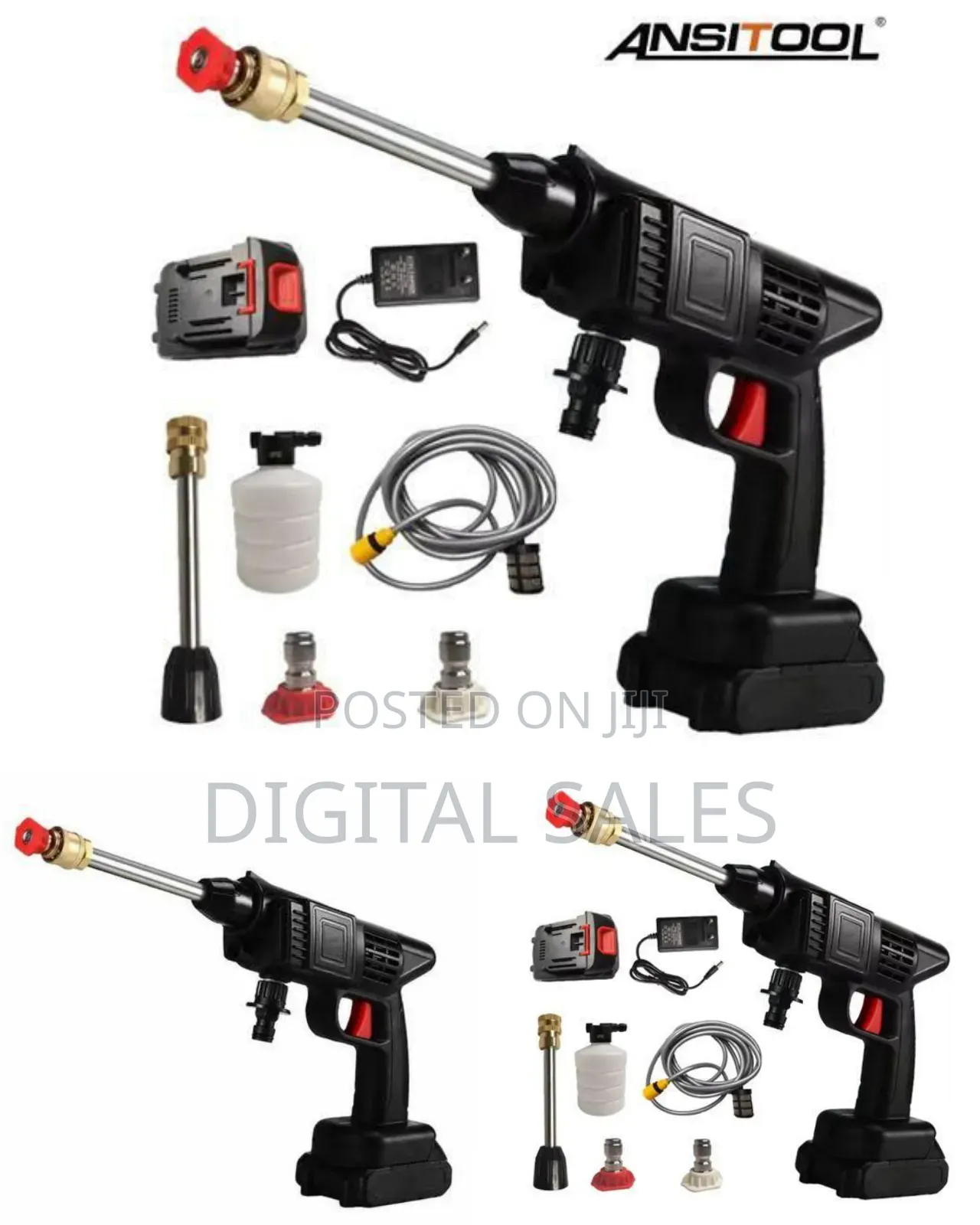 Rechargeable High Pressure Car Washer Gun
