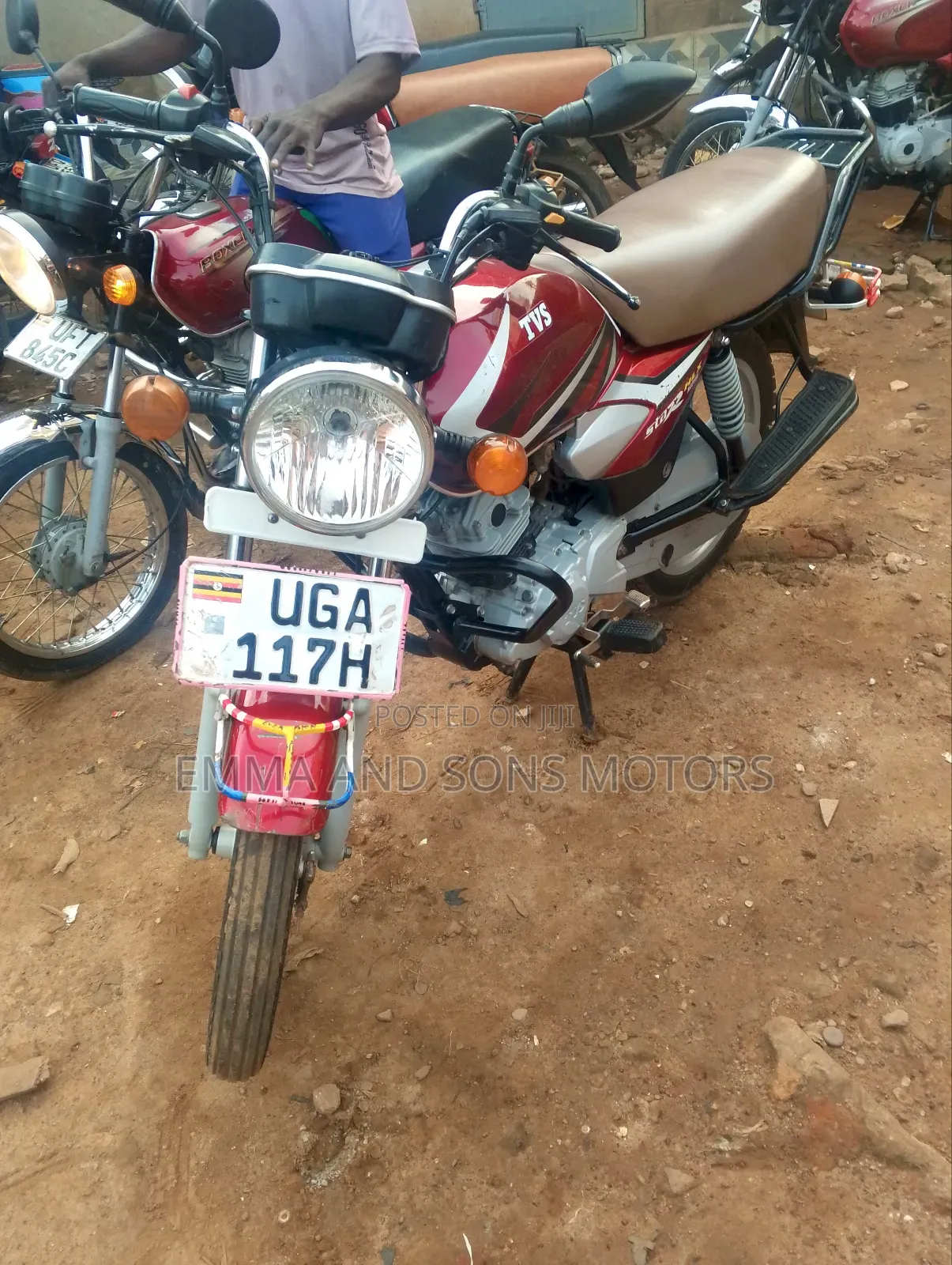 TVS HLX 125 2024 Red