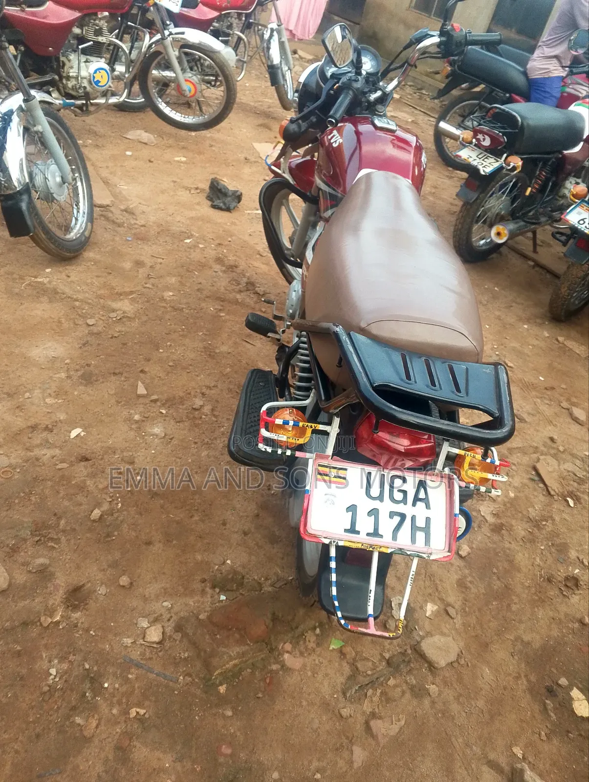 TVS HLX 125 2024 Red