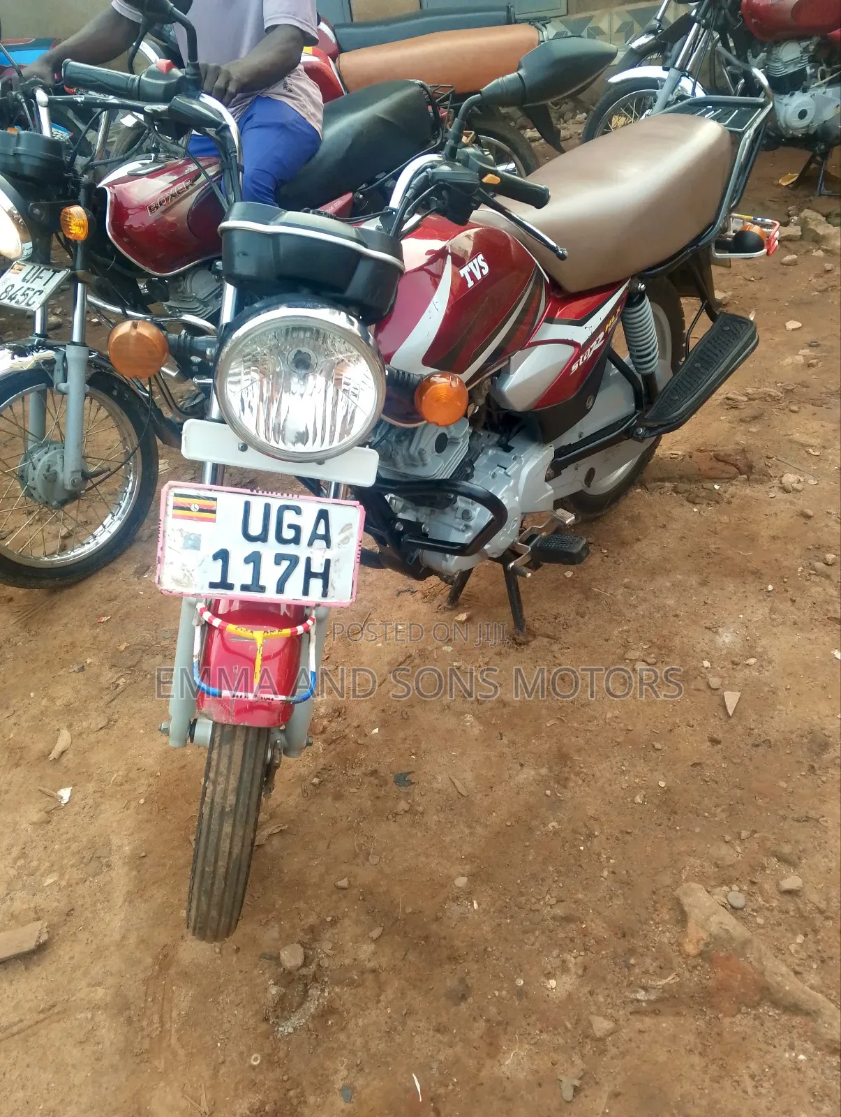 TVS HLX 125 2024 Red