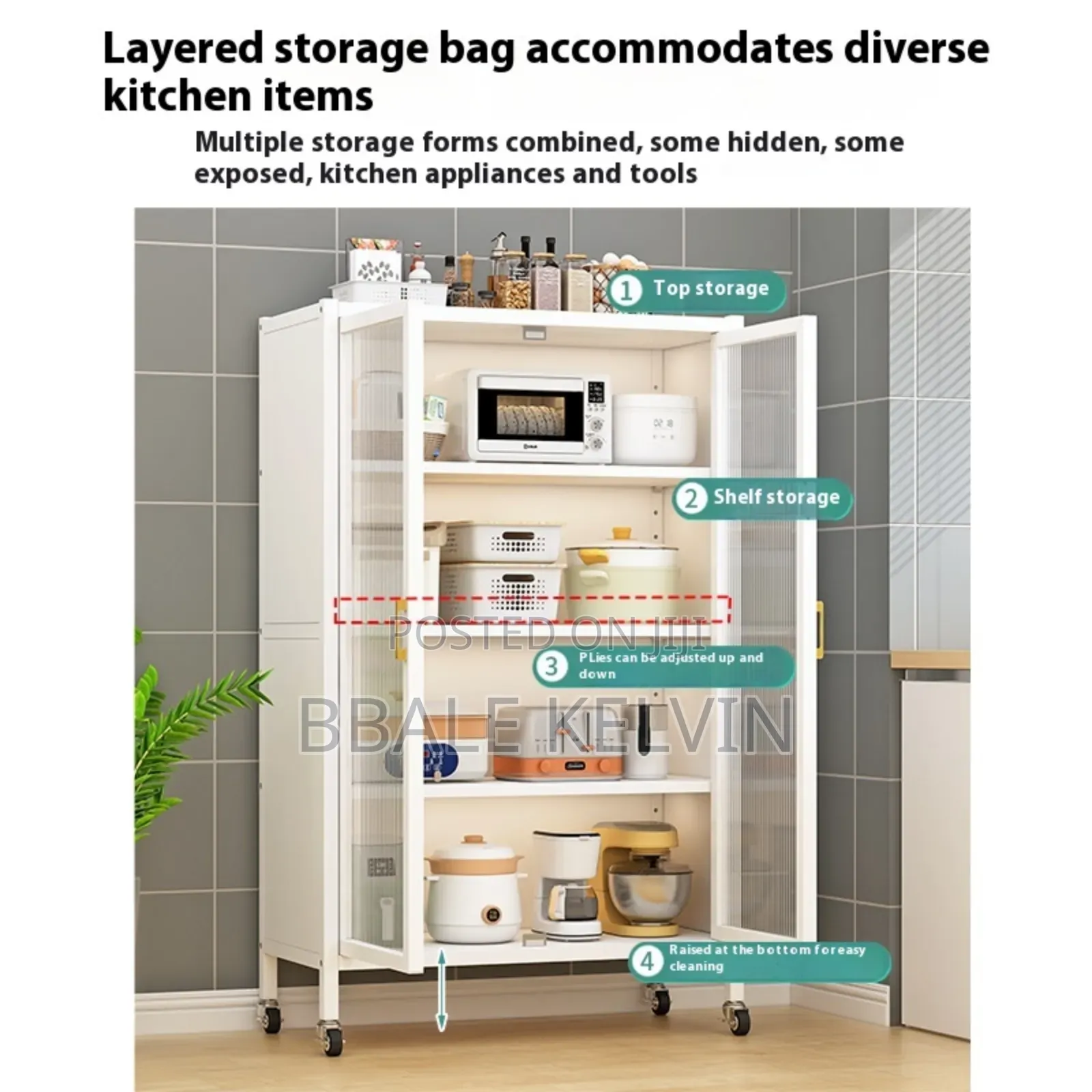 Multifunctional Kitchen Storage Cabinet Organizer
