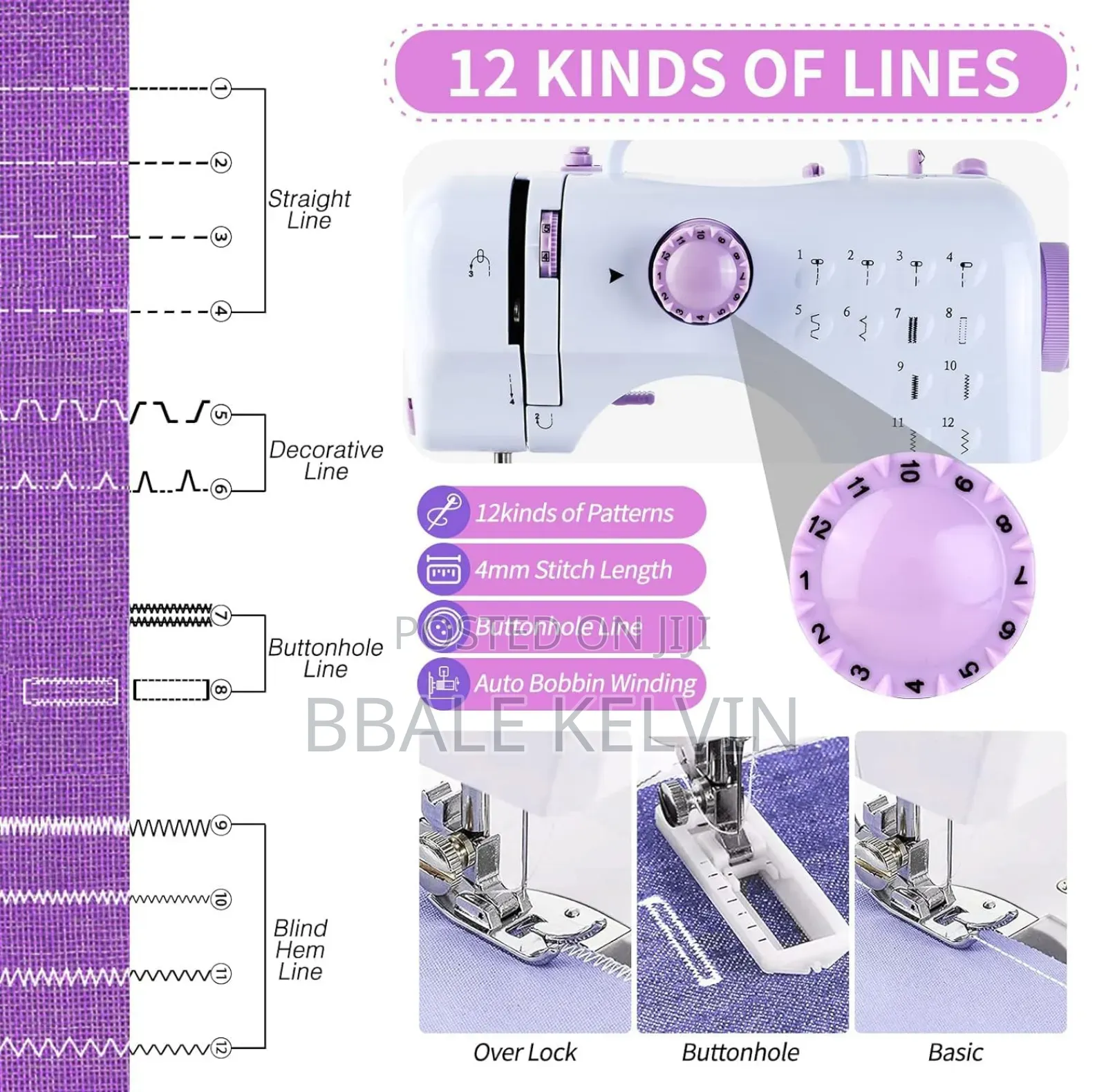 Mini Sewing Machine, Electric Portable Sewing Machine for Beginners