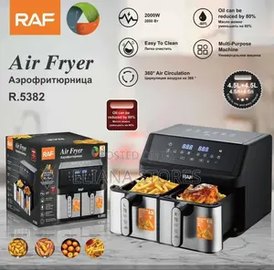 Double Electric Air Fryer 4.5l" 9l