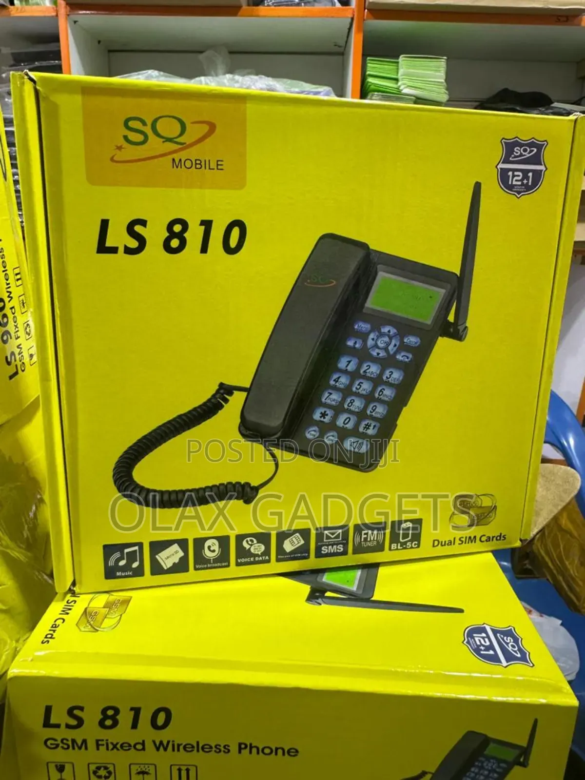 Sq Ls 810 Dual Sim Card Landline Available in Black N White