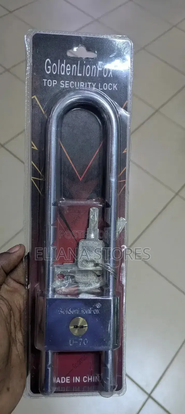 Goldlion Fox Long Shackle Padlock