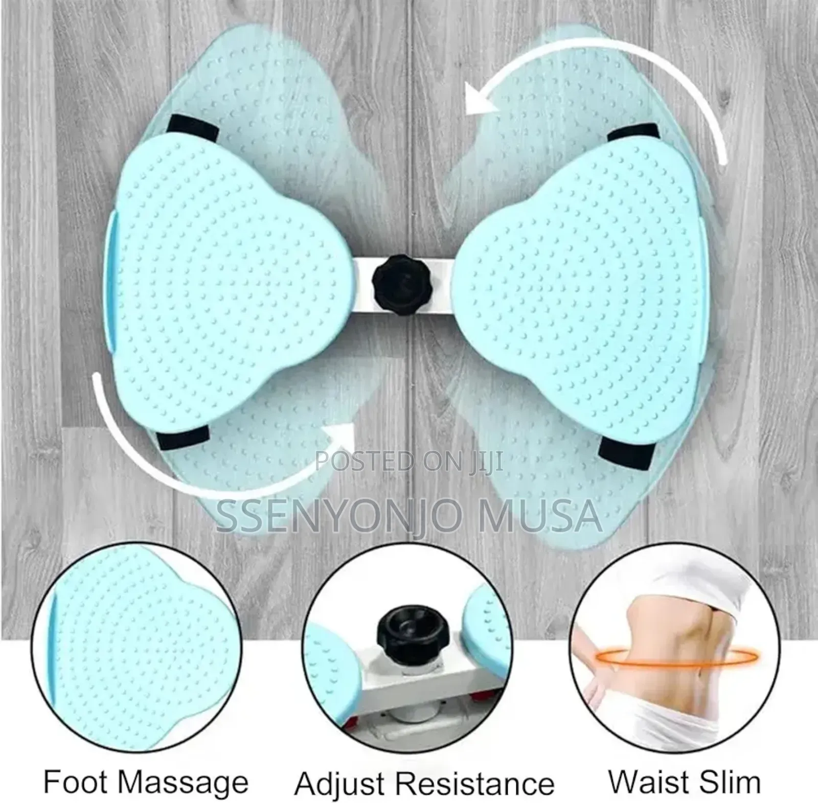 Twister Board With Pull Rope Waist Twisting Fitness Exercise Board