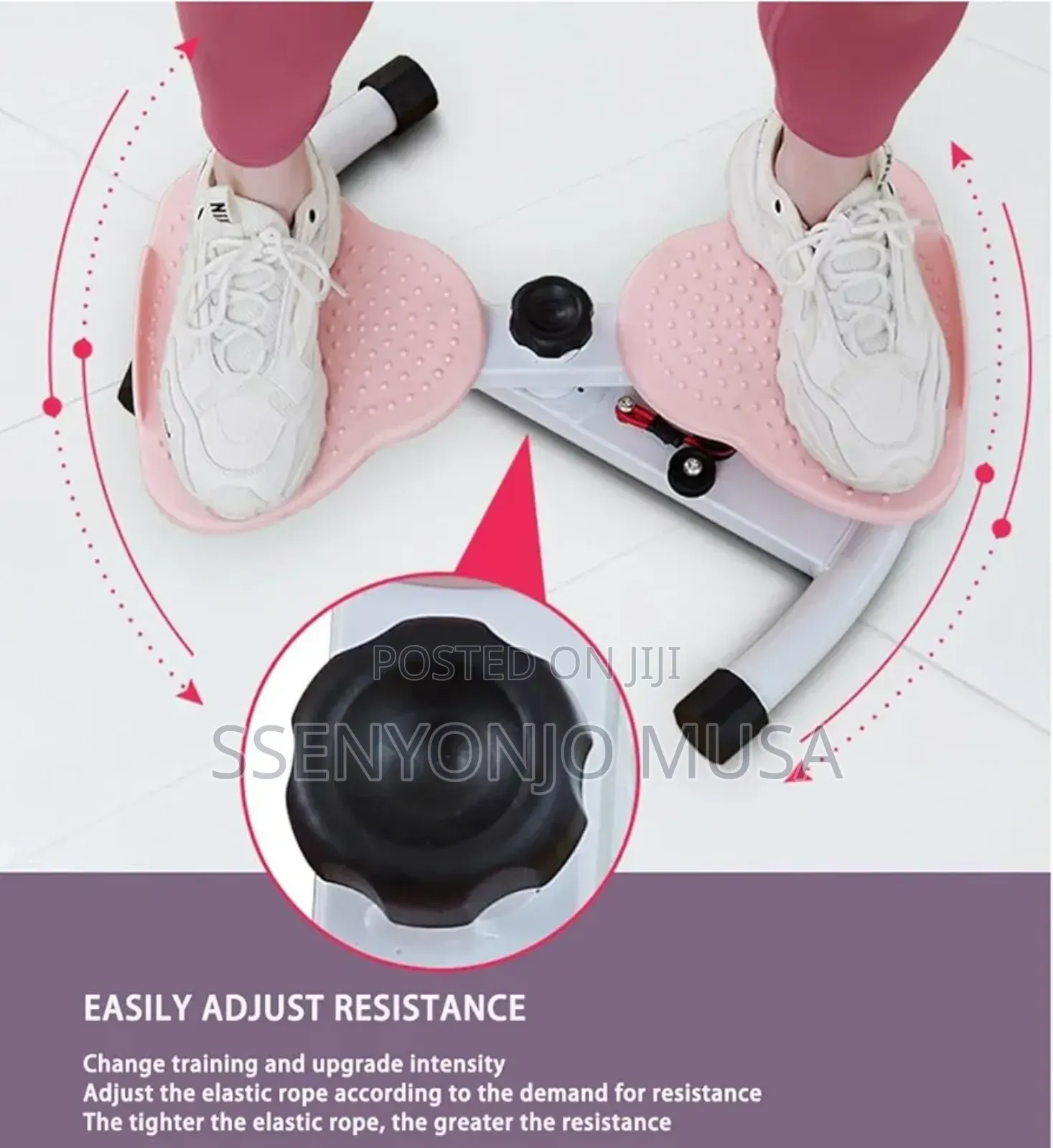 Twister Board With Pull Rope Waist Twisting Fitness Exercise Board