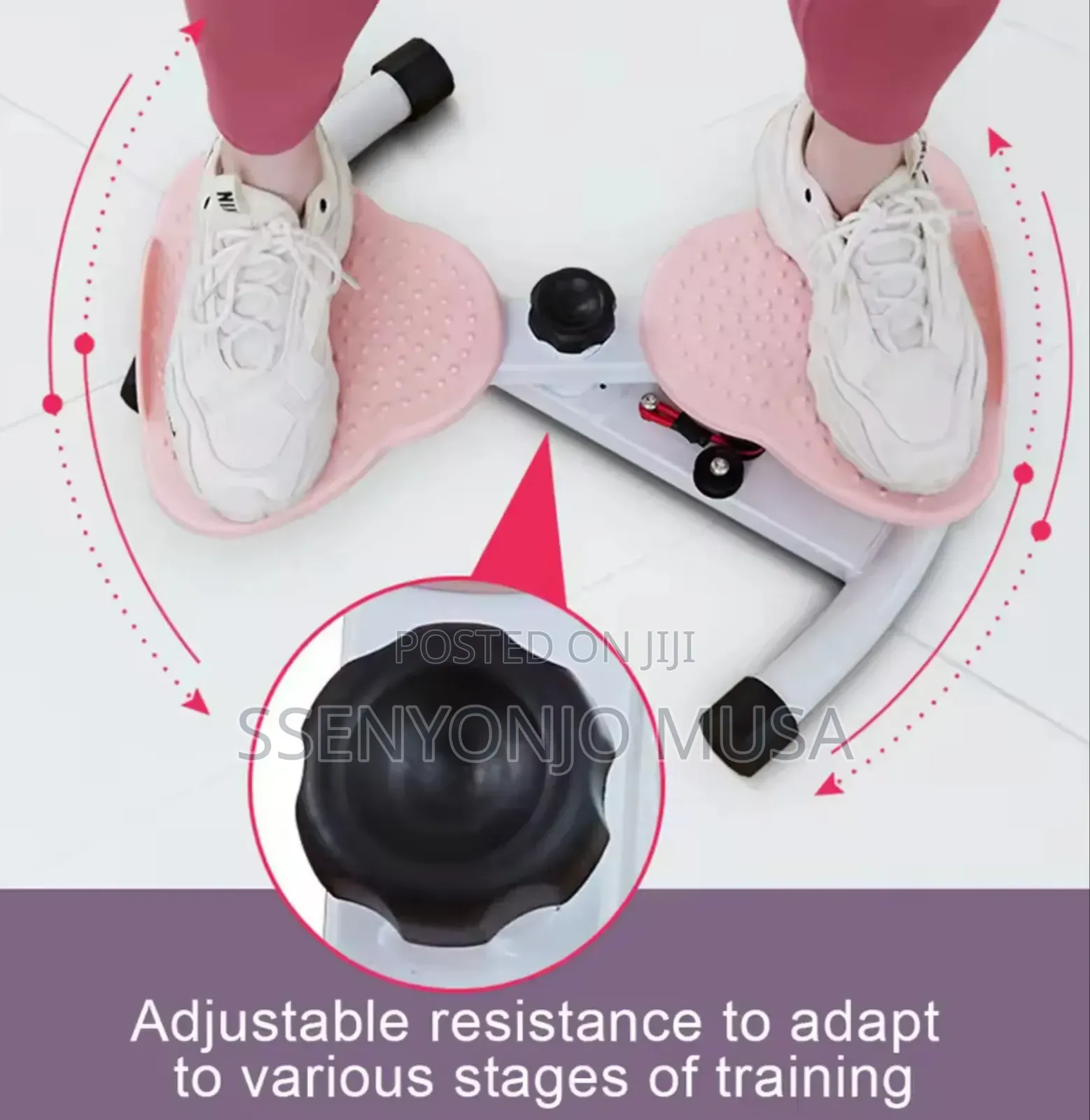 Twister Board With Pull Rope Waist Twisting Fitness Exercise Board