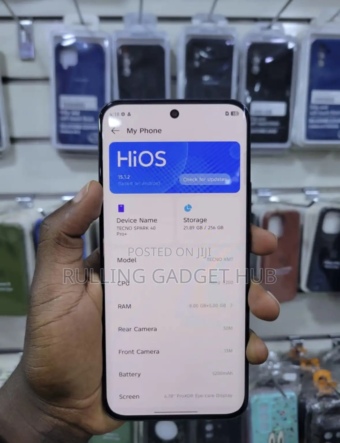 New Tecno Spark 40 Pro+ 256 GB Black