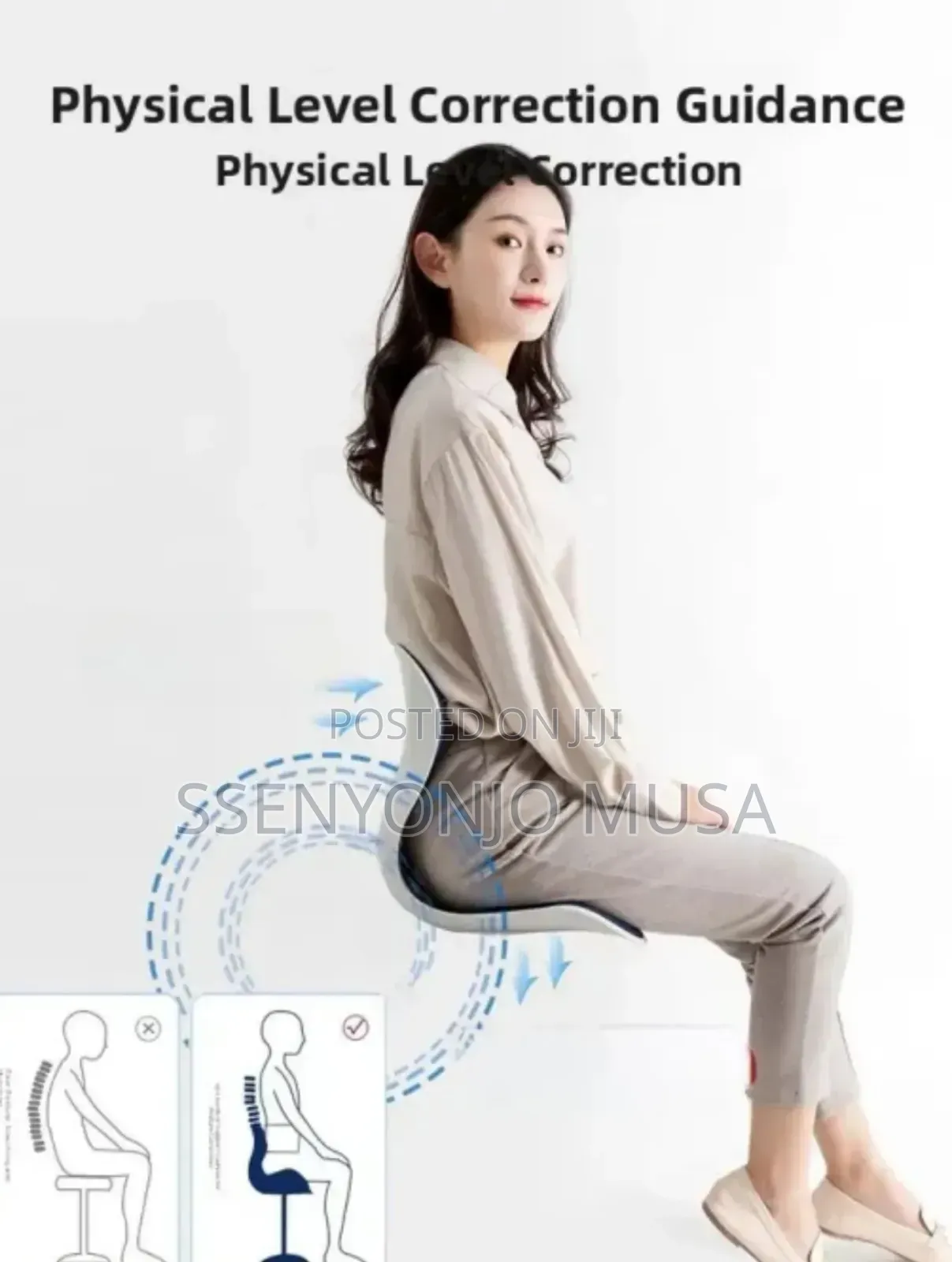 Ergonomic Chair Back Support Lumbar Cushion for Posture Correction