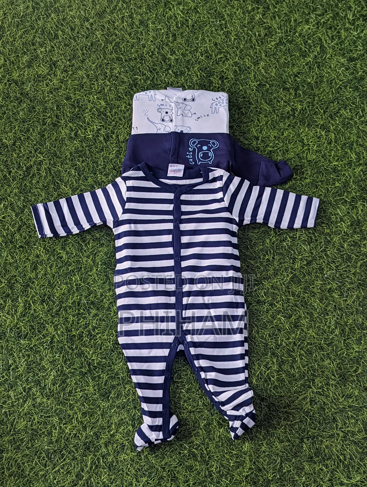 3pc Cotton Overalls/Sleep Suits