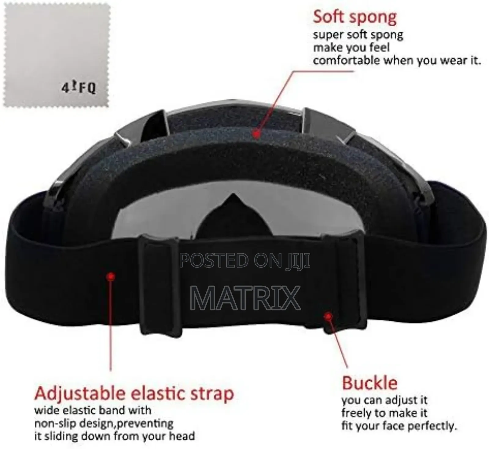 Dirt Bike Goggles, Windproof & Dustproof Ski Racing Goggles