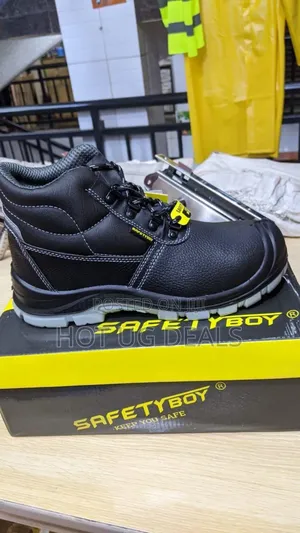 Safety Boy Heavy Duty Men's Boots Shoes - Black
