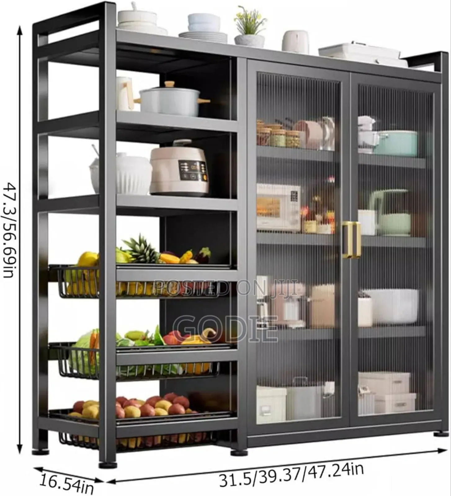 Multifunctional Kitchen Storage Rack 5 Layers Of Shelves.