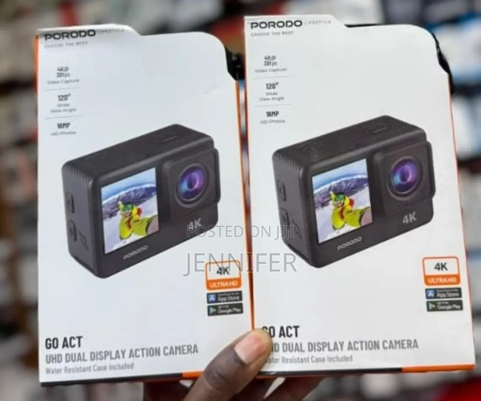 Porodo Uhd Dual Display Action Camera (Model Pd-4kacam)