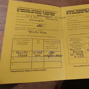 Yellow Fever Vaccination (Booklets)