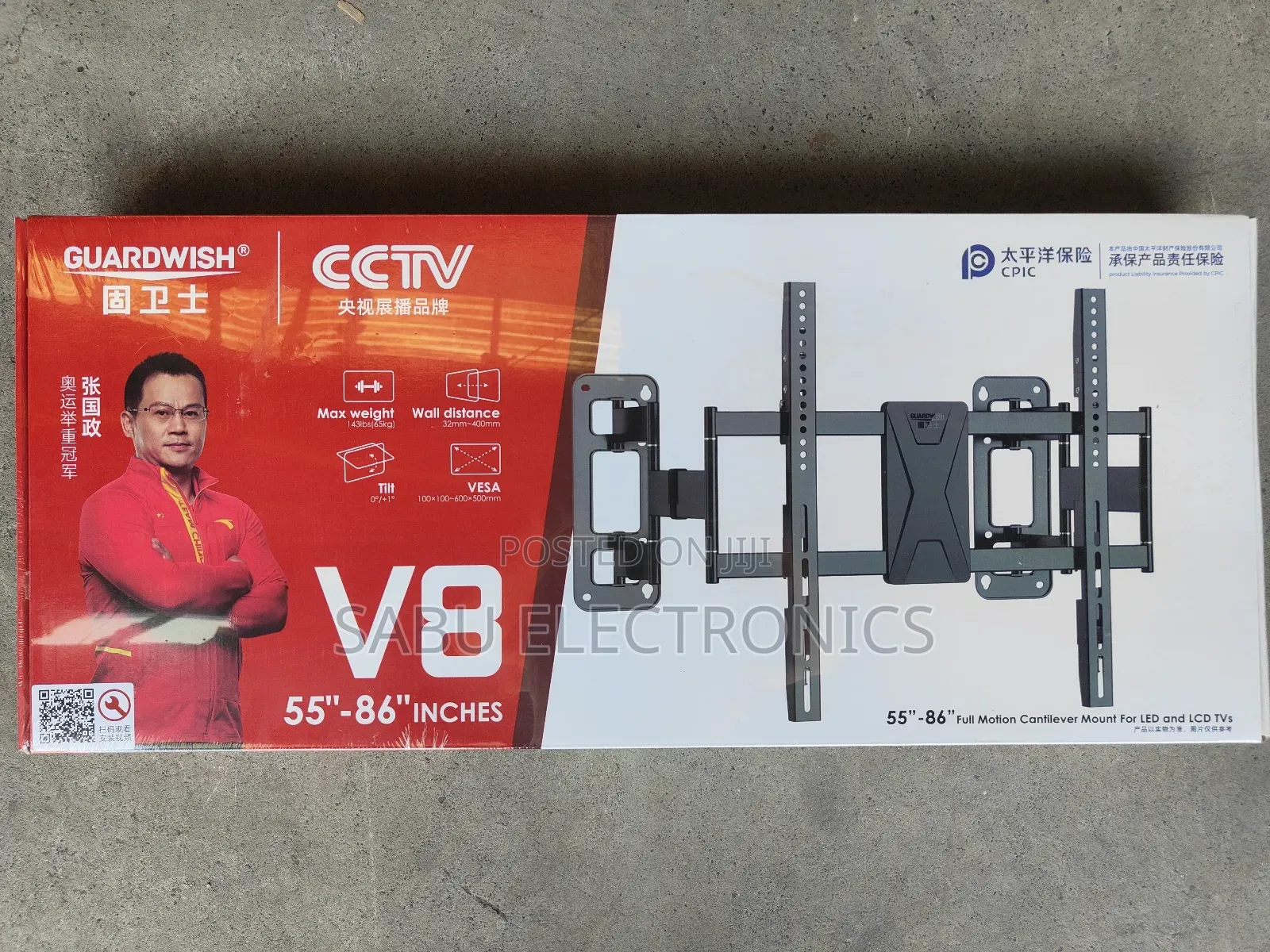 Heavy Duty Full Motion Tv Wall Mount 55"–86"
