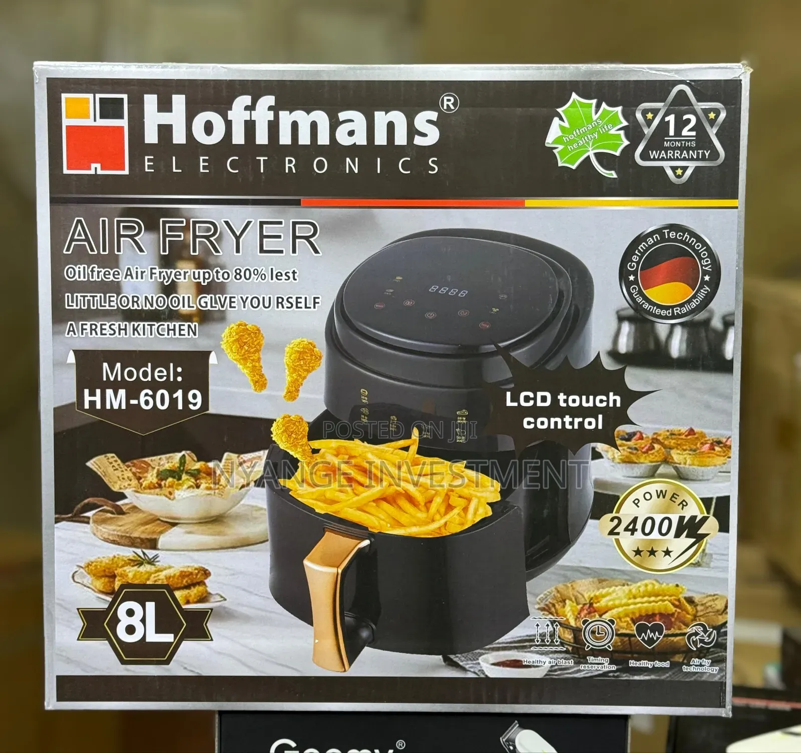 Hoffman Air Fryer 8l. Air Fryer