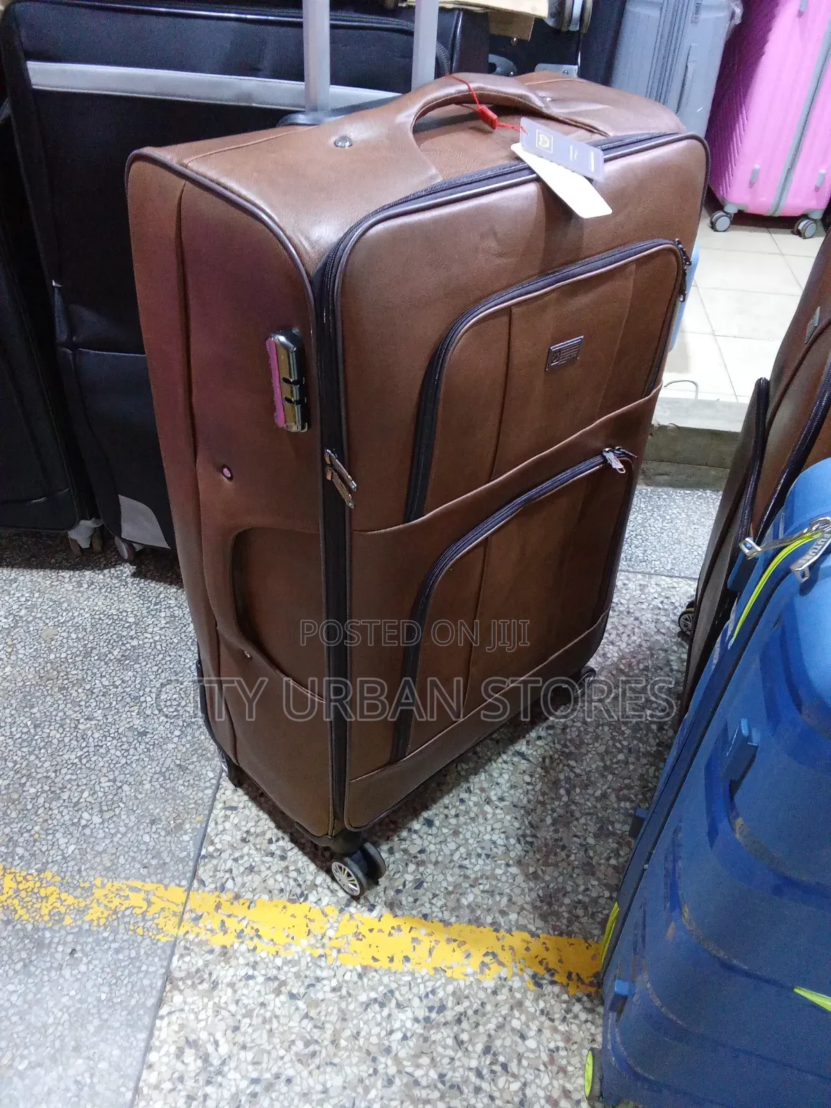 Yy Medium Leather Suitcases