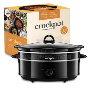 Uk Crockpot 6.5l| 3 Heat Settings| Removable Ceramic Bowl Slow Cooker