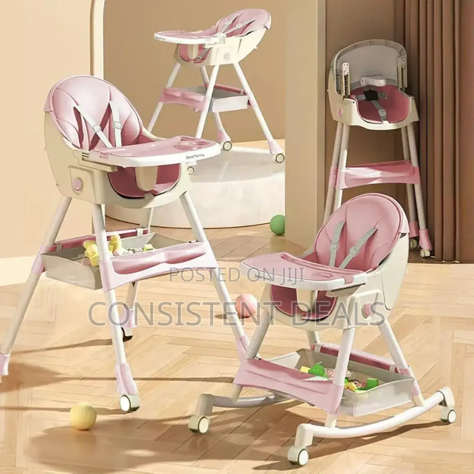 High Chairs for Babies and Toddlers, Travel Foldable High Chair