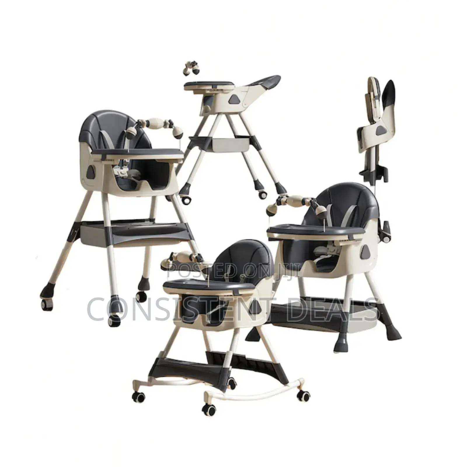 Adjustable Multifunctional Baby High Feeding Chairs