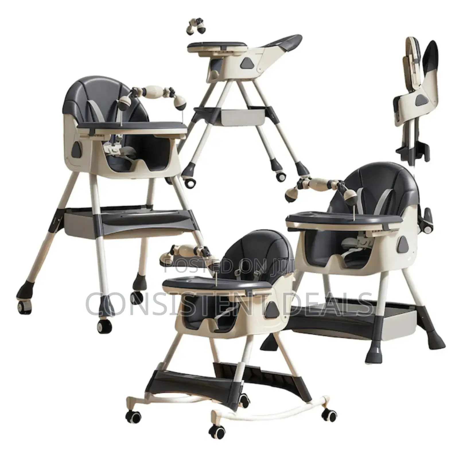 Adjustable Multifunctional Baby High Feeding Chairs