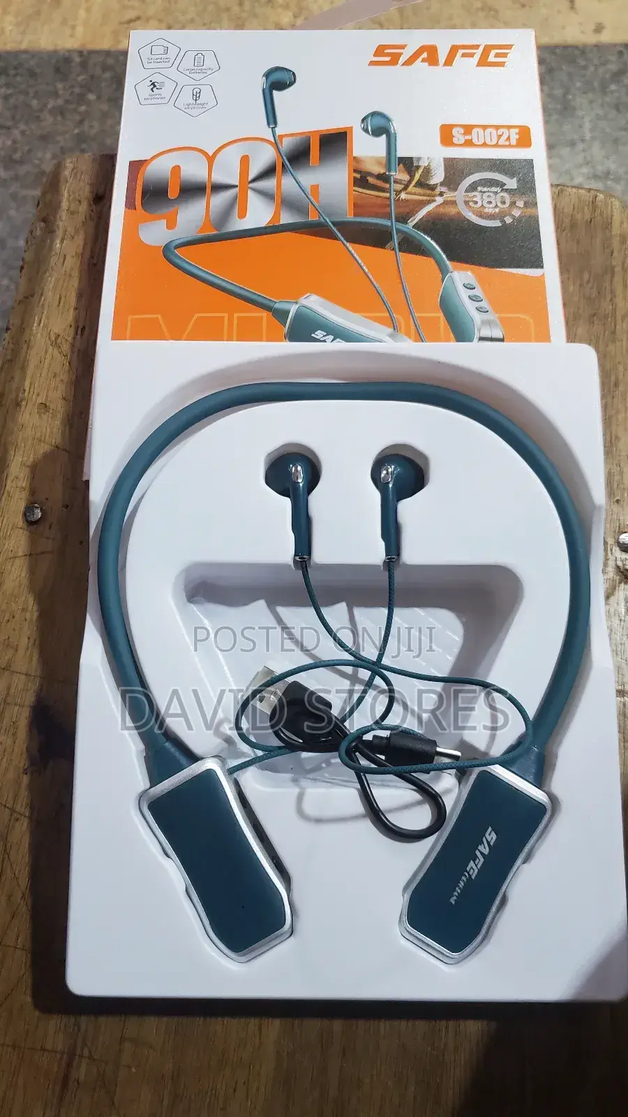 Safe Round-neck Wireless Sports Headset – Extra Bass, Hd Calling