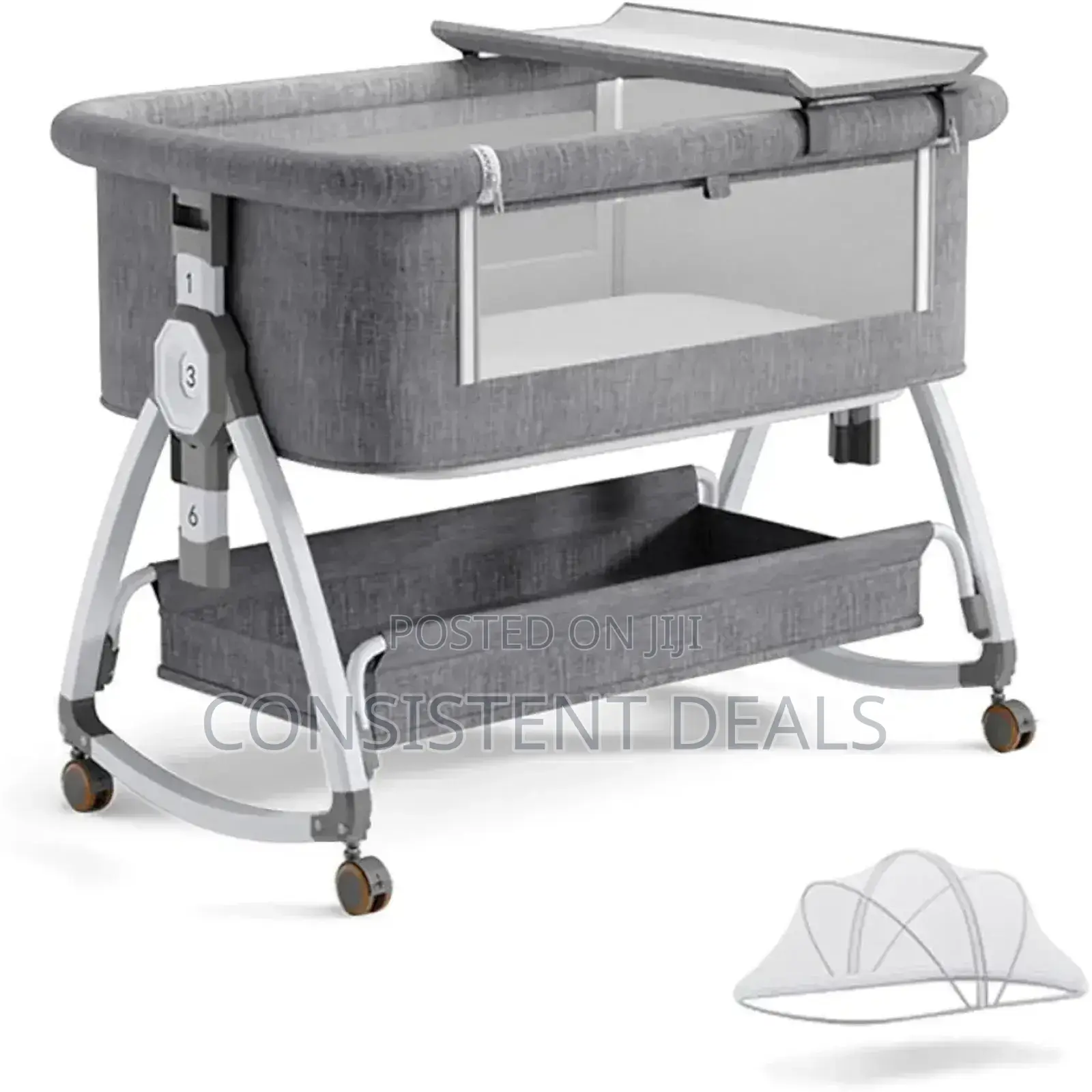 Baby Bassinet, Bedside Bassinet for Baby, 4 in 1 Portable Bassinet