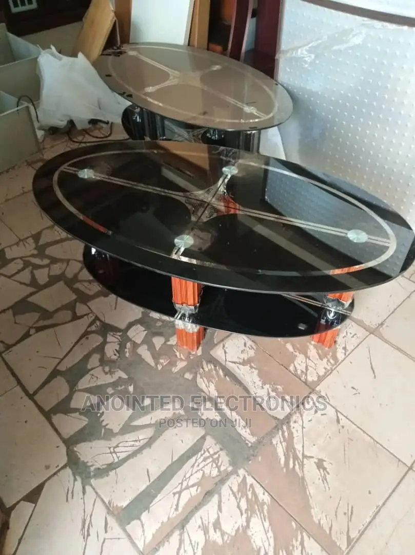 Ovel Glass Centre Table