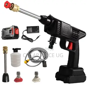 Portable, Cordless High-Pressure Washer Gun