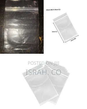 14cm by 10cm Clear Zip Lock Bags