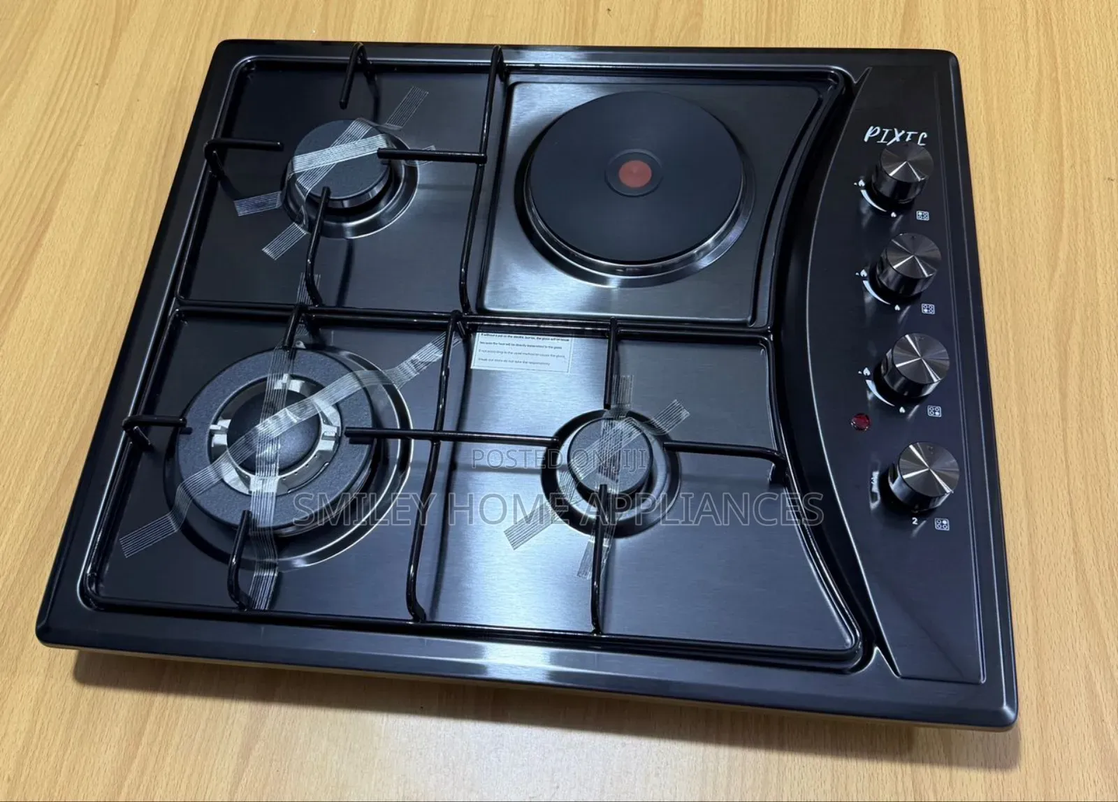 60*60 (3+1) Pixel Black Automatic Ignited Gas Hob at 20% Discount Sales