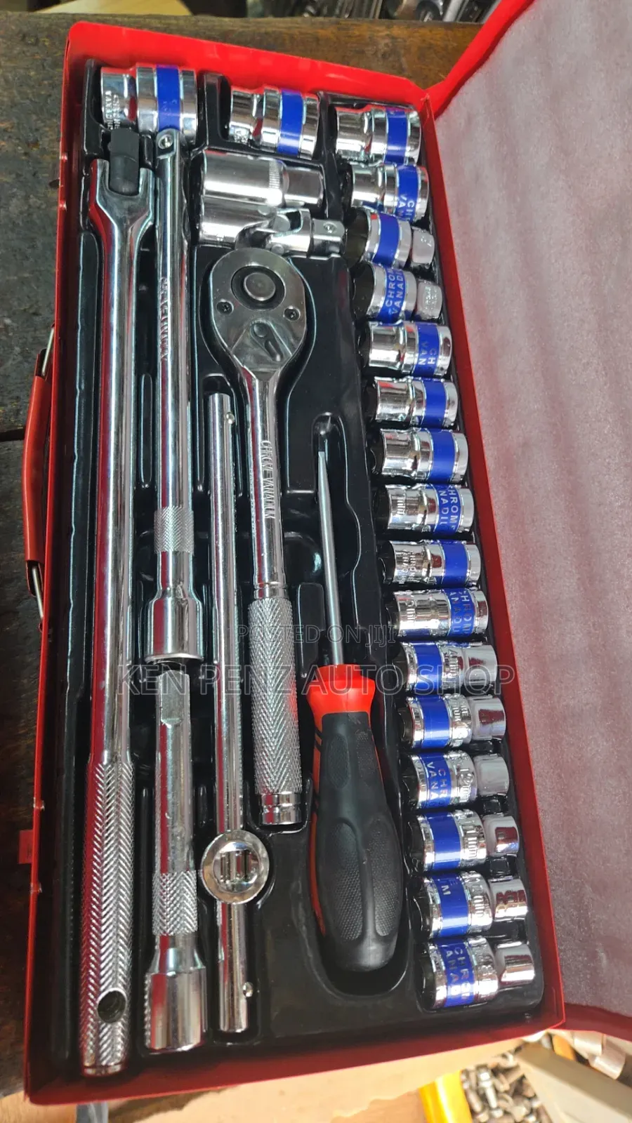 24 Piece 1/2 Inch Drive Socket Wrench Set