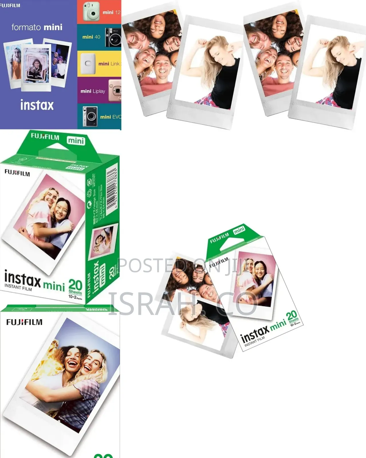 Instax Fujifilm Mini Film, White 20 Pack
