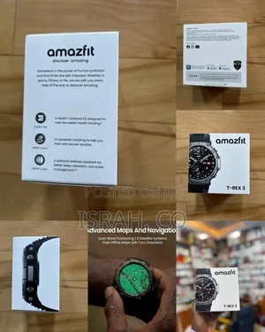 Amazfit T-rex 3 48.5mm Fitness Smart Watch W/ Voice Control