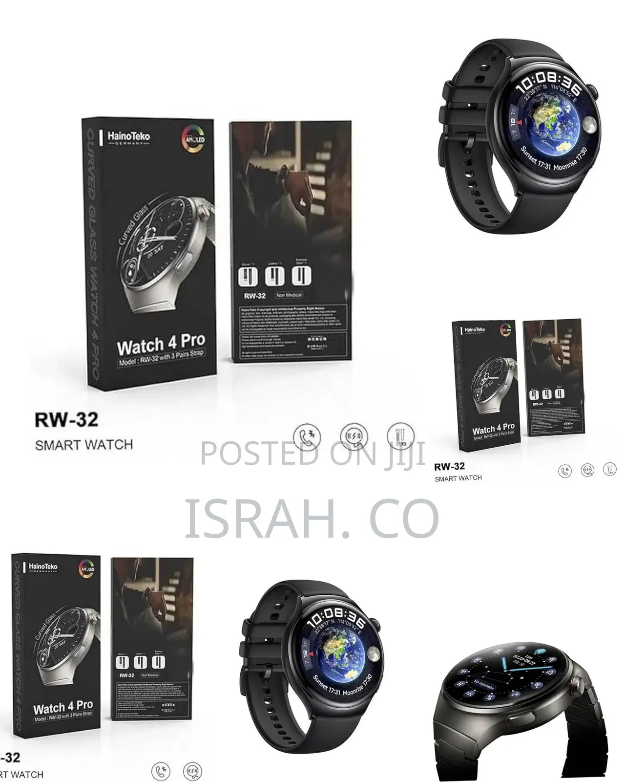 Haino Teko Smart Watch 4 Pro Rw-32 With Amoled Curved