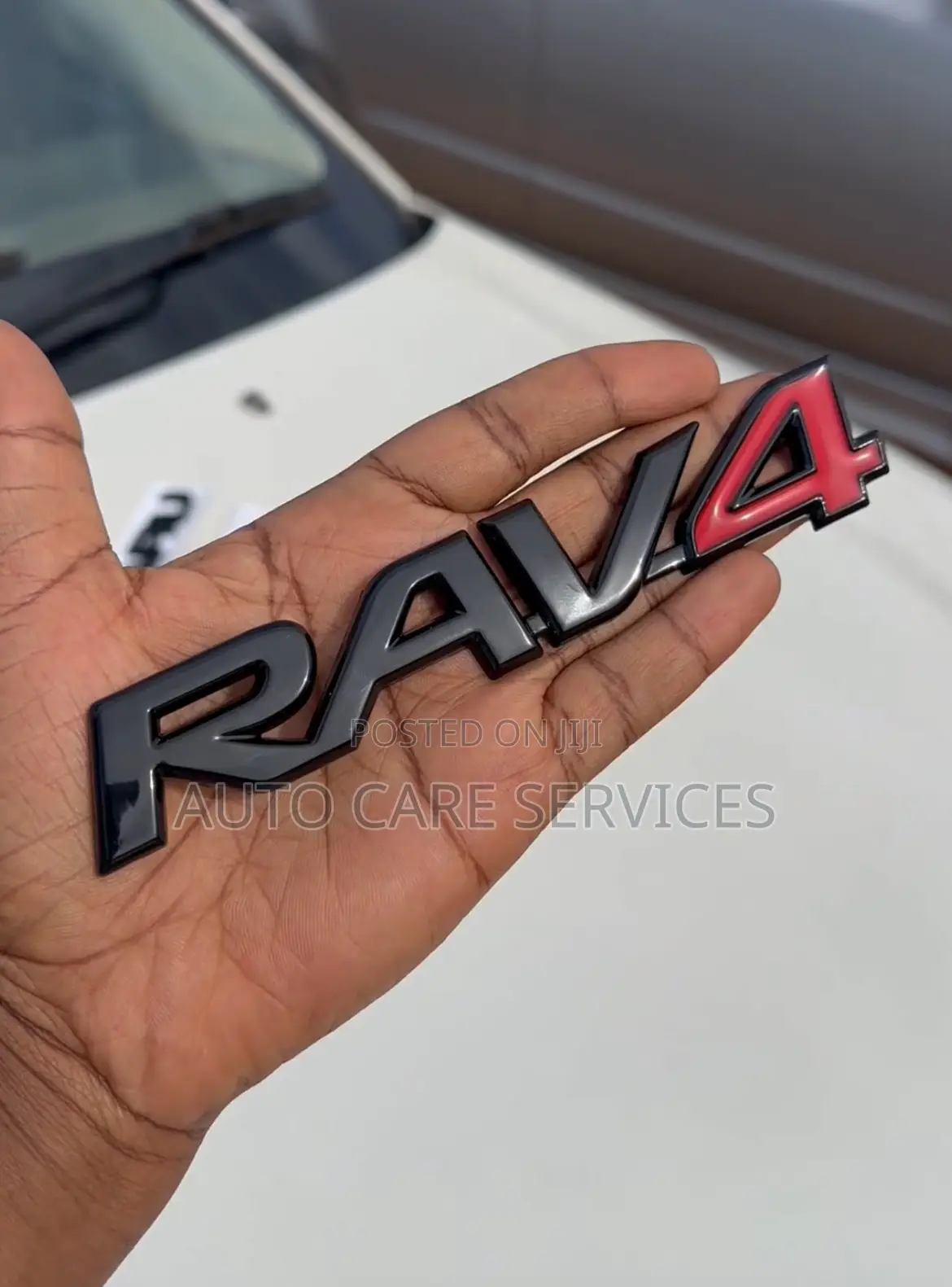 Car Behind Letters