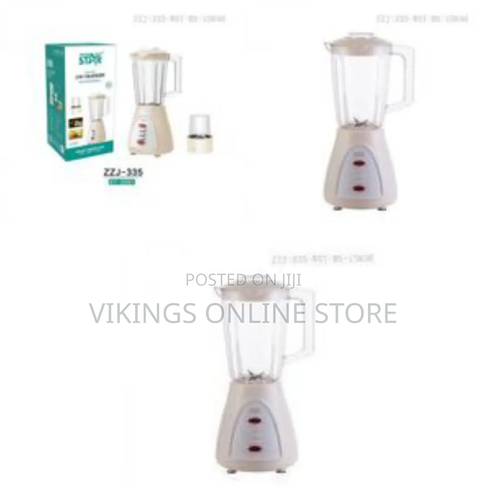 Winningstar 2 in 1 Blender Juicer Grinder 1.5l- Cream