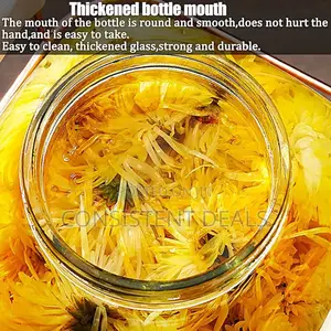 4l Glass Jar Beverage Juice Dispenser With Stand