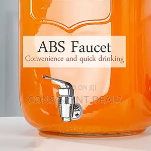 4l Glass Jar Beverage Juice Dispenser With Stand