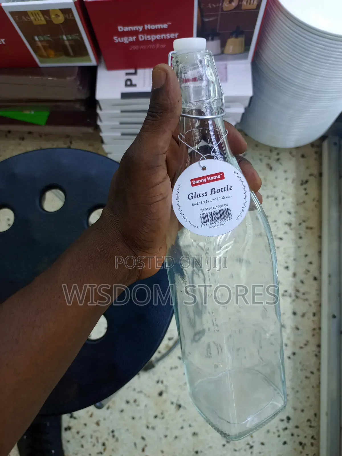 1000ml (1 Liter) Clear Glass Container