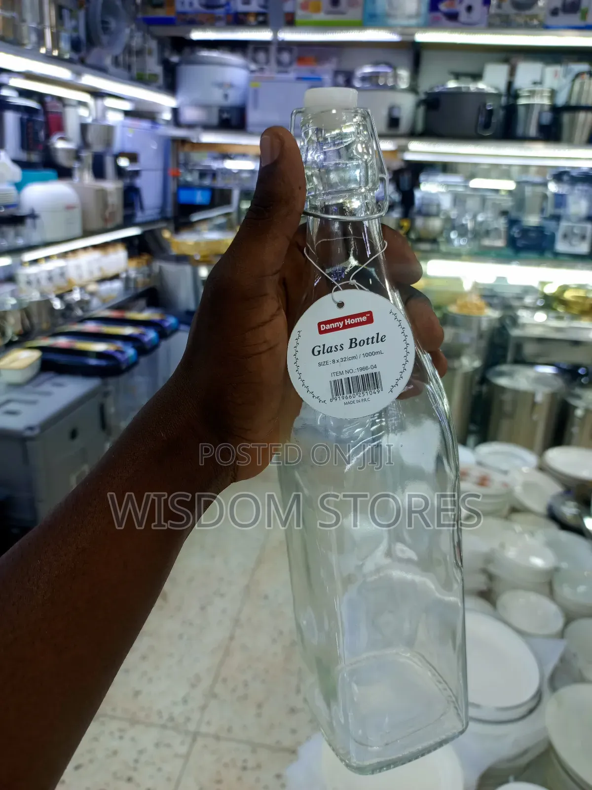 1000ml (1 Liter) Clear Glass Container