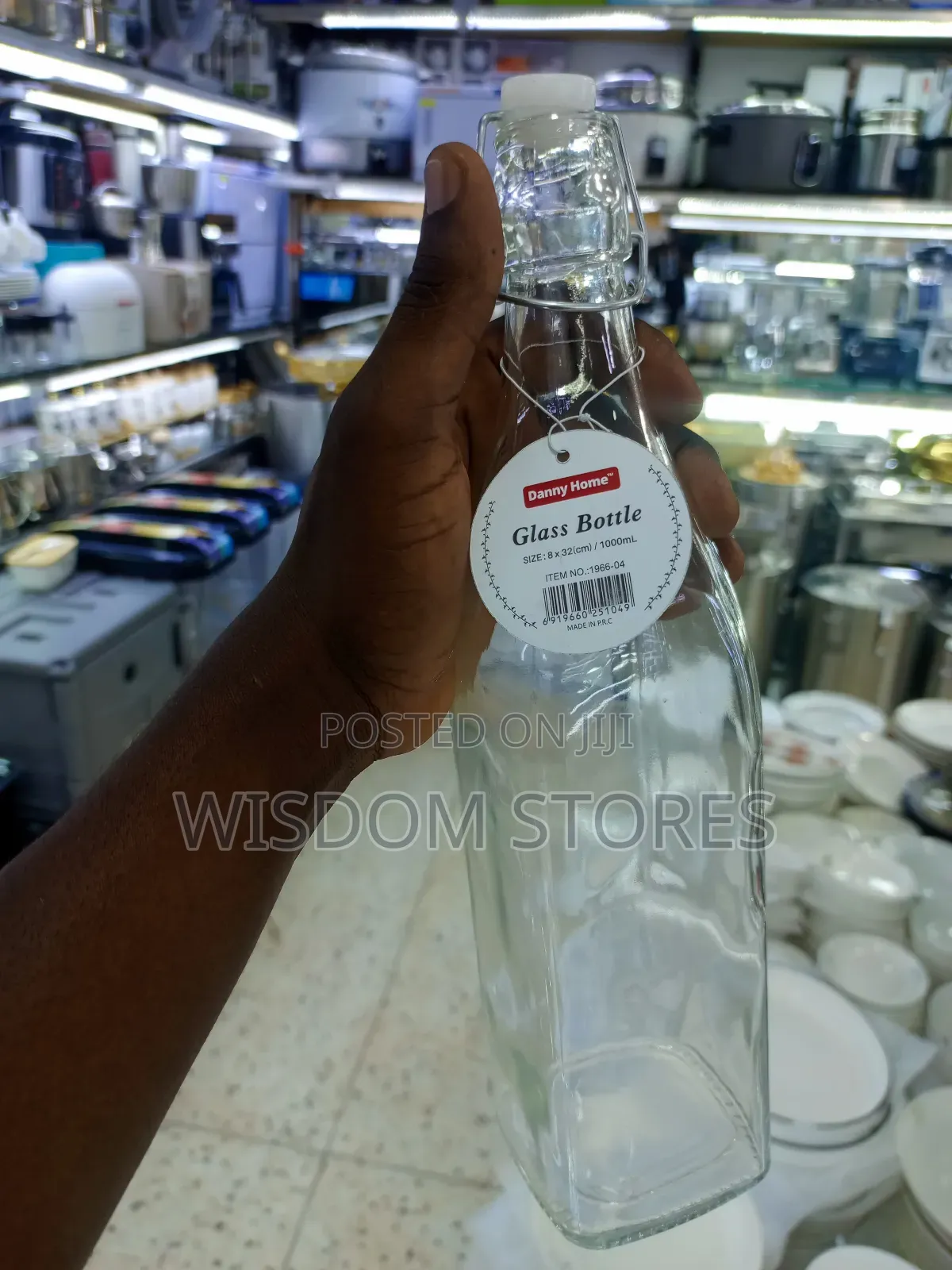 1000ml (1 Liter) Clear Glass Container