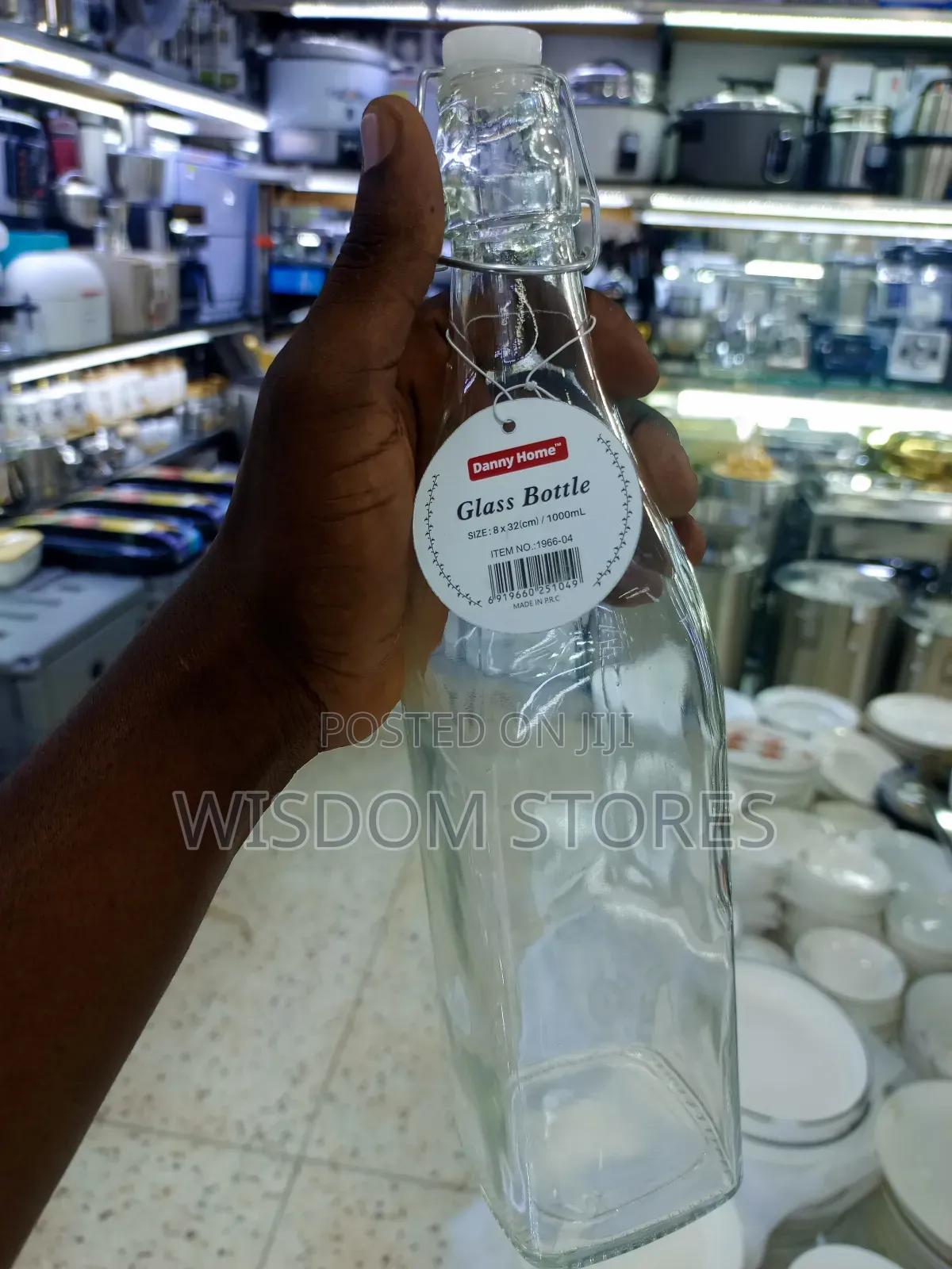 1000ml (1 Liter) Clear Glass Container