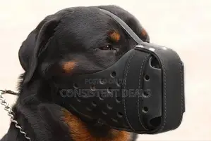 Leather Made Dog Muzzle for Mouth Guard.