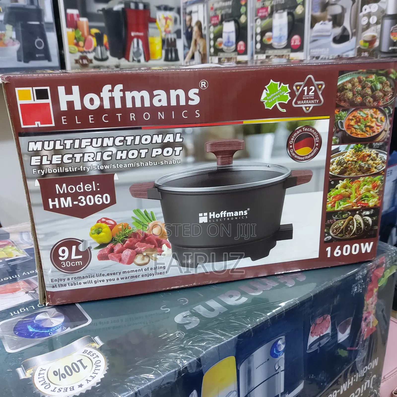 9litres Multifunctional Electric Hot Pot Hoffman